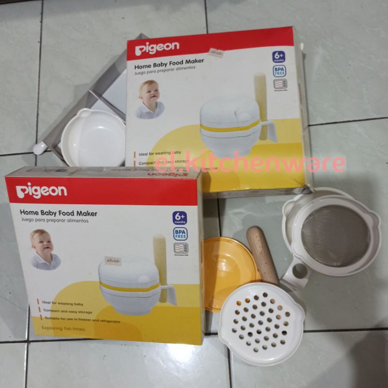 pigeon home baby food maker - bpa free - microwave safe - 6+ months - pemeras pemarut penyaring penu