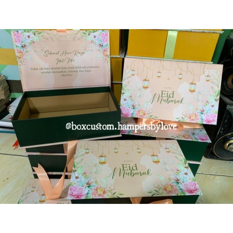 

Box Idul Fitri / Box Hampers Lebaran / Box Kue Kering Toples Hardtop