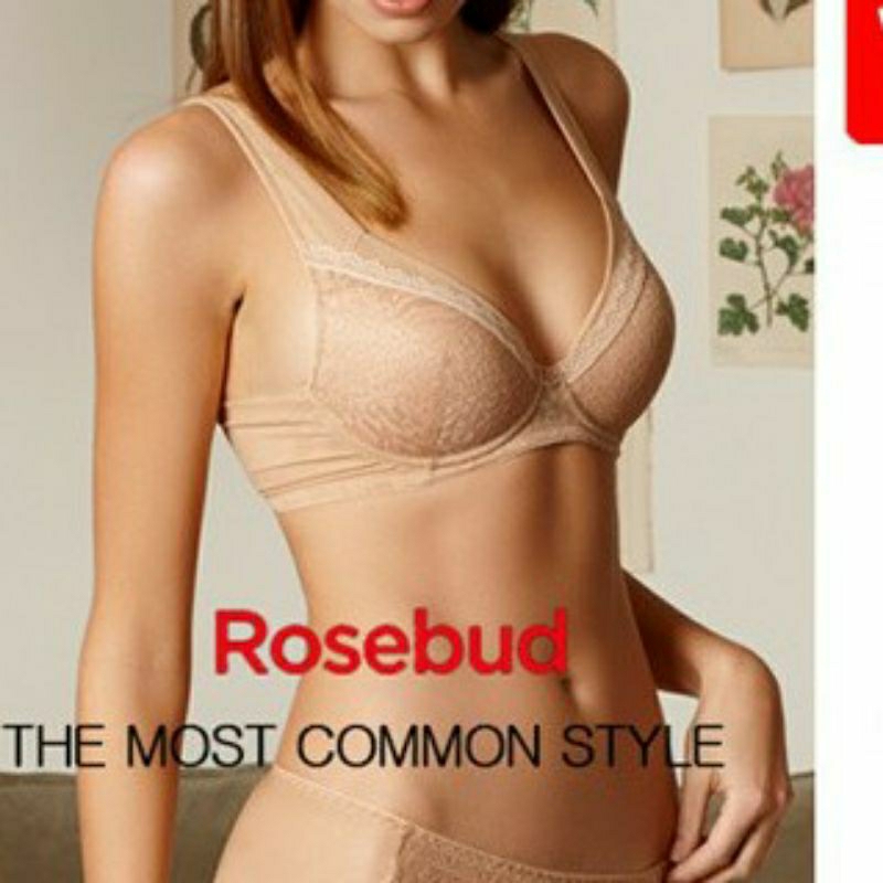 WIREFREE BRA ROSEBUD BY VIVIEN, BRA NOMOR 1 DI KOREA SIZE 34A (A75) 34B (B75) - BRA TANPA KAWAT PUSH