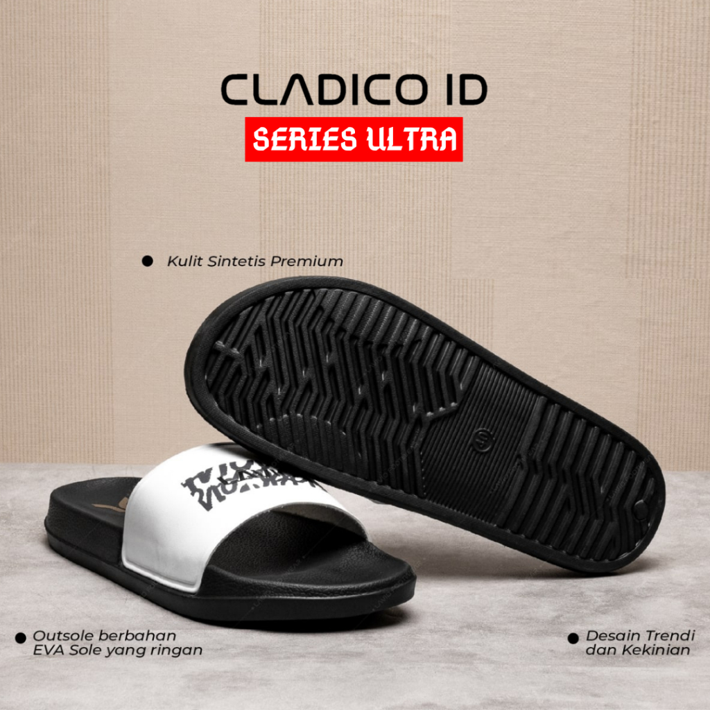 Sandal Lavio Ultra Series Pria Sendal Slip Cowok Design Trendi Bahan Premium Ringan Dipakai