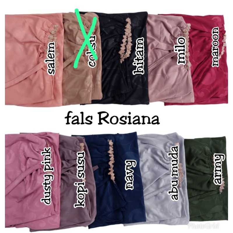 Fals Rosiana Hijab Instan // Jersey Rose 3D