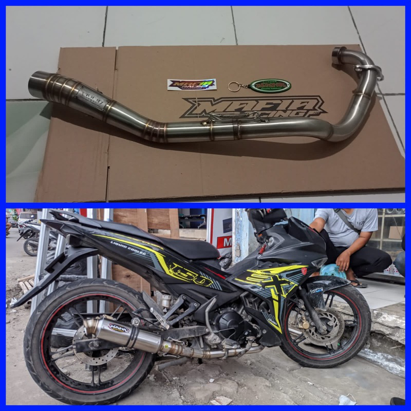 Leher MX KING  Mafia step depan belakng standar ORIGINAL 100% (BODI AMAN NOCOAK/GRUSAK)