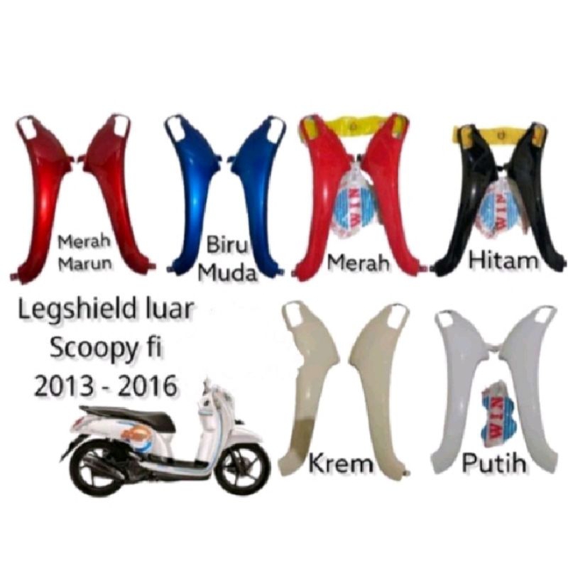 kap luar legshiled sayap depan scoopy f1 2013 2014 2015 2016
