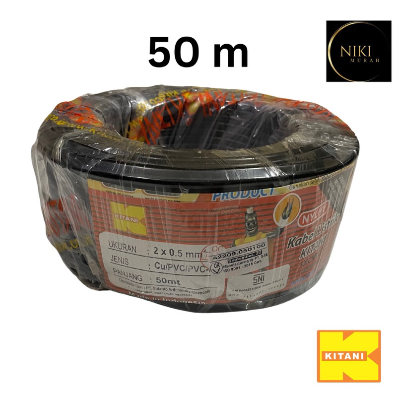 Kabel Kitani 2x0.5 1 meter NYMHY