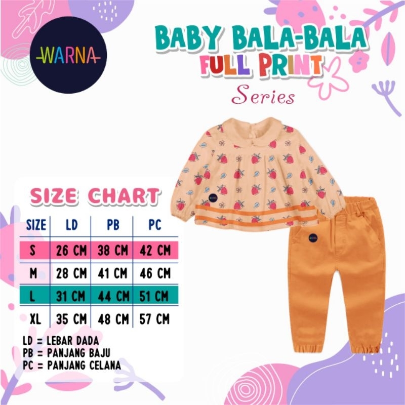 Ready ‼️ Set Anak Perempuan Lucu gratis Tas Lucu Baby Bala Bala by Warna bisa COD