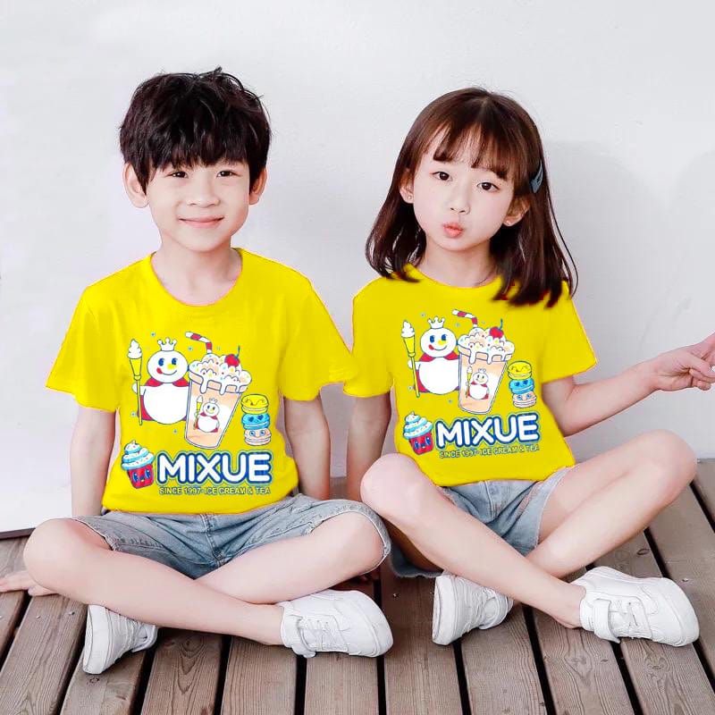 kaos anak UNISEX motif MIXUE viral