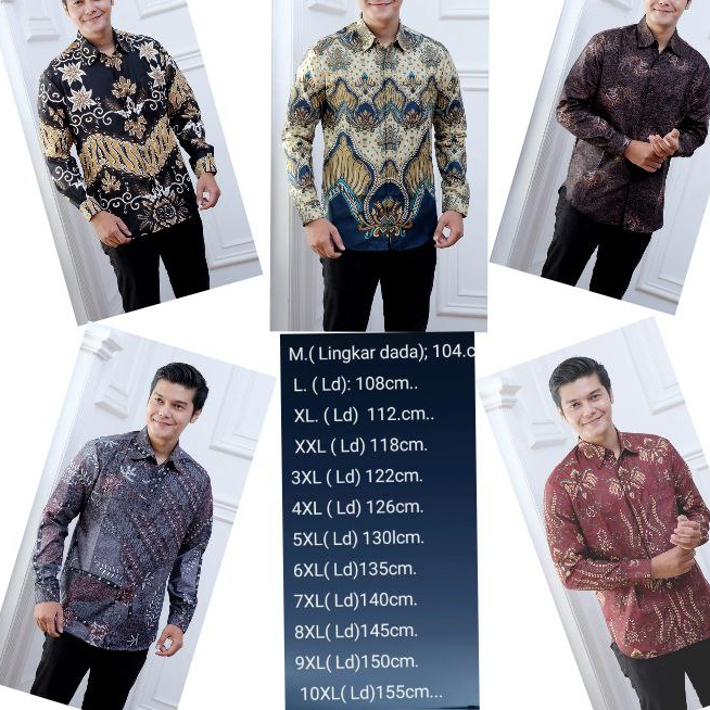 Baju Batik Pria  lengan panjang jumbo Gus Azmi Syubbanul Muslimin Batik Katun Halus Hadroh