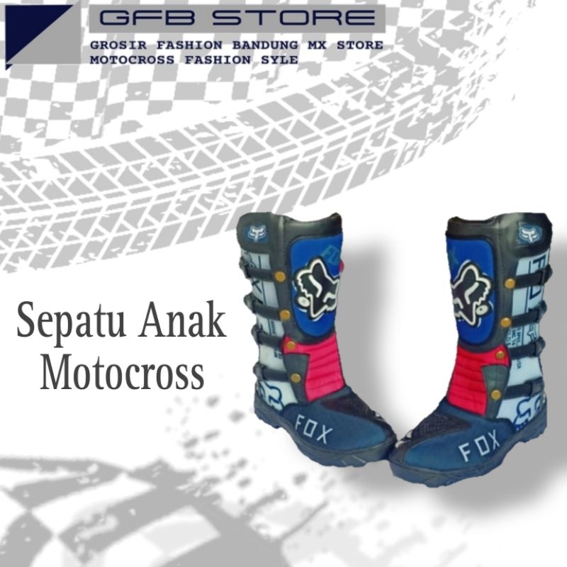 Sepatu motocross Anak Boots cross Traill Anak Adventure