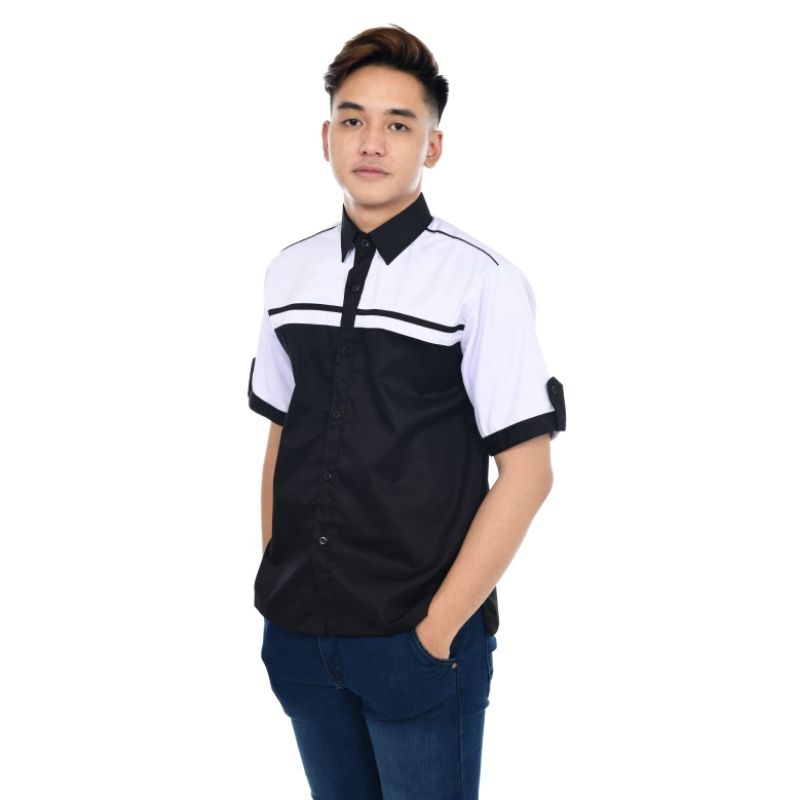 grosir baju kerja murah/kemeja custom bordir/seragam karyawan kantor pabrik toko sekolah restoran komunitas/baju community/kemeja lapangan pria dan wanita