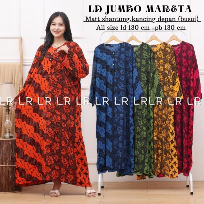 Gamis muslim jumbo busui kancing depan lengan panjang harga murah wanita kekinian