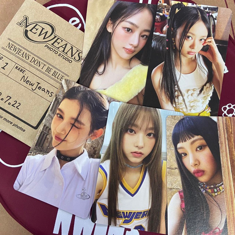 album sealed fullset bag red ver newjeans nj debut 1st ep attention