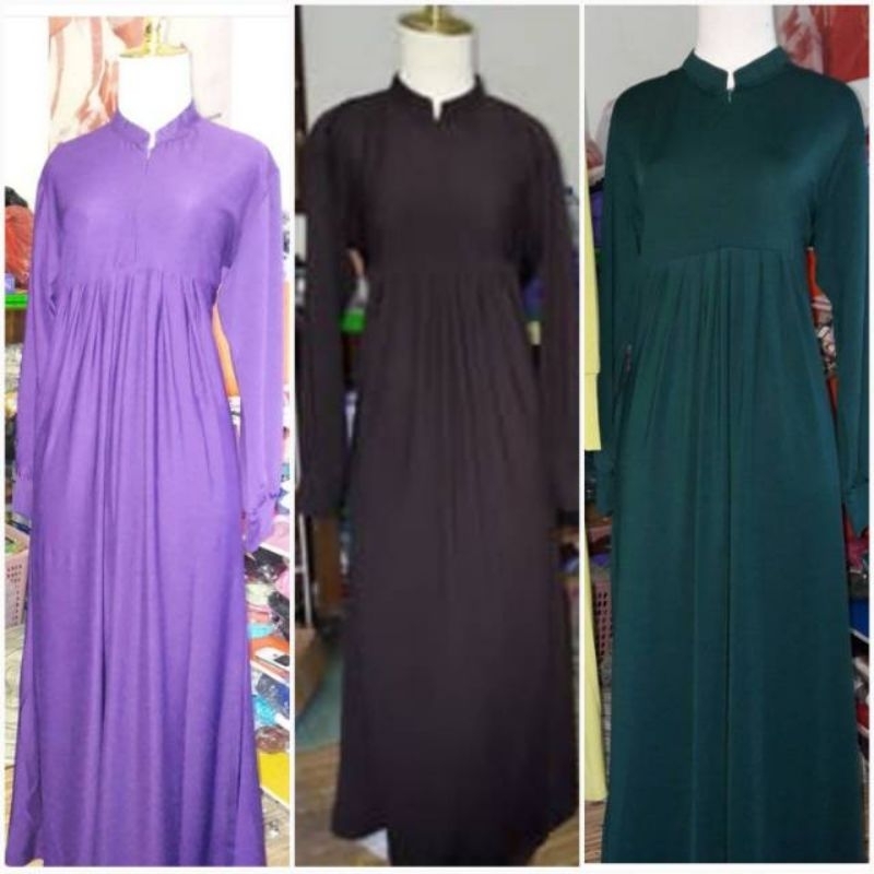 gamis jersey tebal