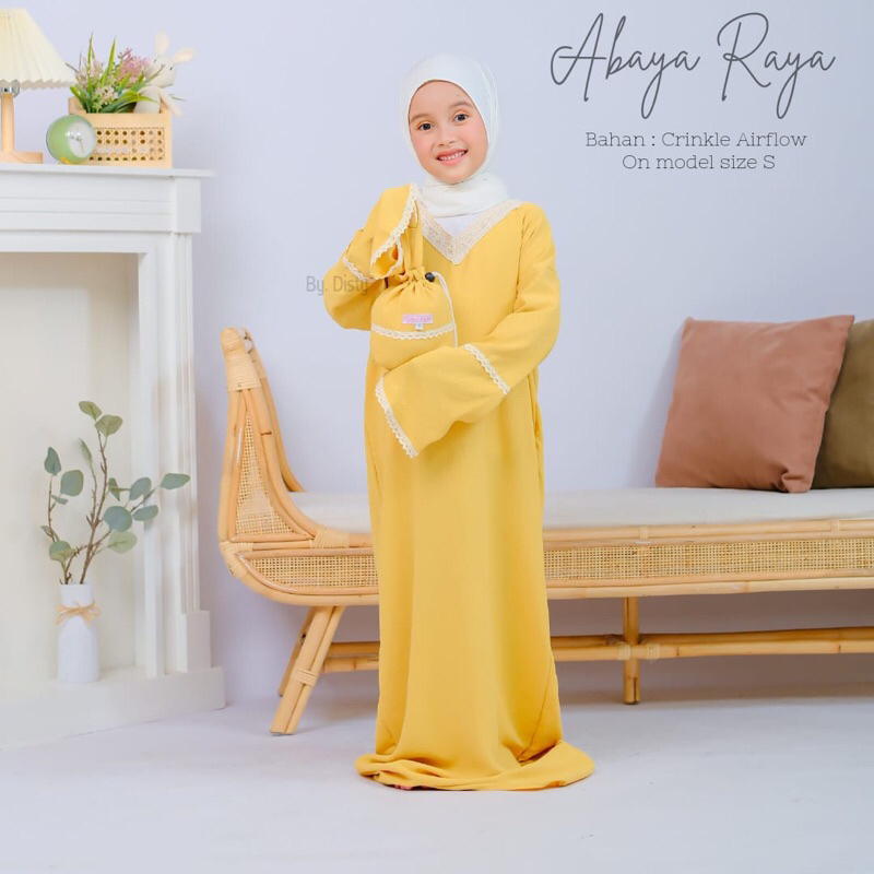 Abaya raya Kids disty collection mukena anak