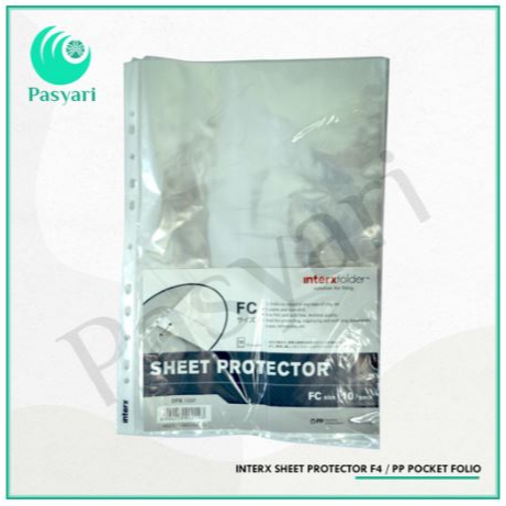 

INTERX SHEET PROTECTOR A4/10 / PER PACK / PP POCKET