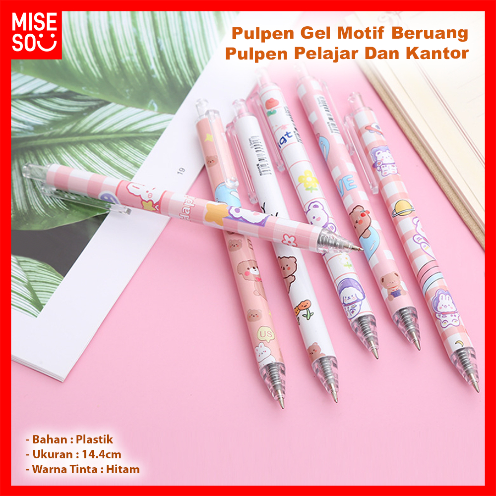 

Pulpen Pelajar Dan Kantor Pena Lucu Cute Bear Press Gel Pen Pulpen Gel Motif Beruang 661