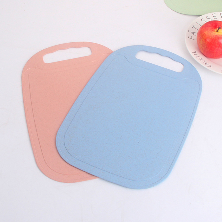 Talenan Anti Slip Bahan PP Food Grade Jerami Gandum / Talenan  Portable Wheat Straw