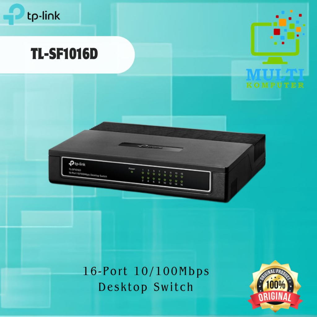 TP-LINK Switch Hub 16 Port TL-SF1016D 10/100Mbps