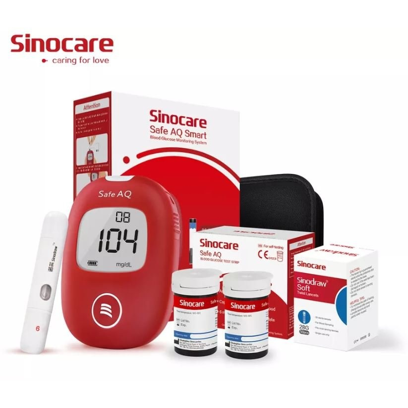 Sinocare Safe AQ Smart Alat Cek Gula Darah