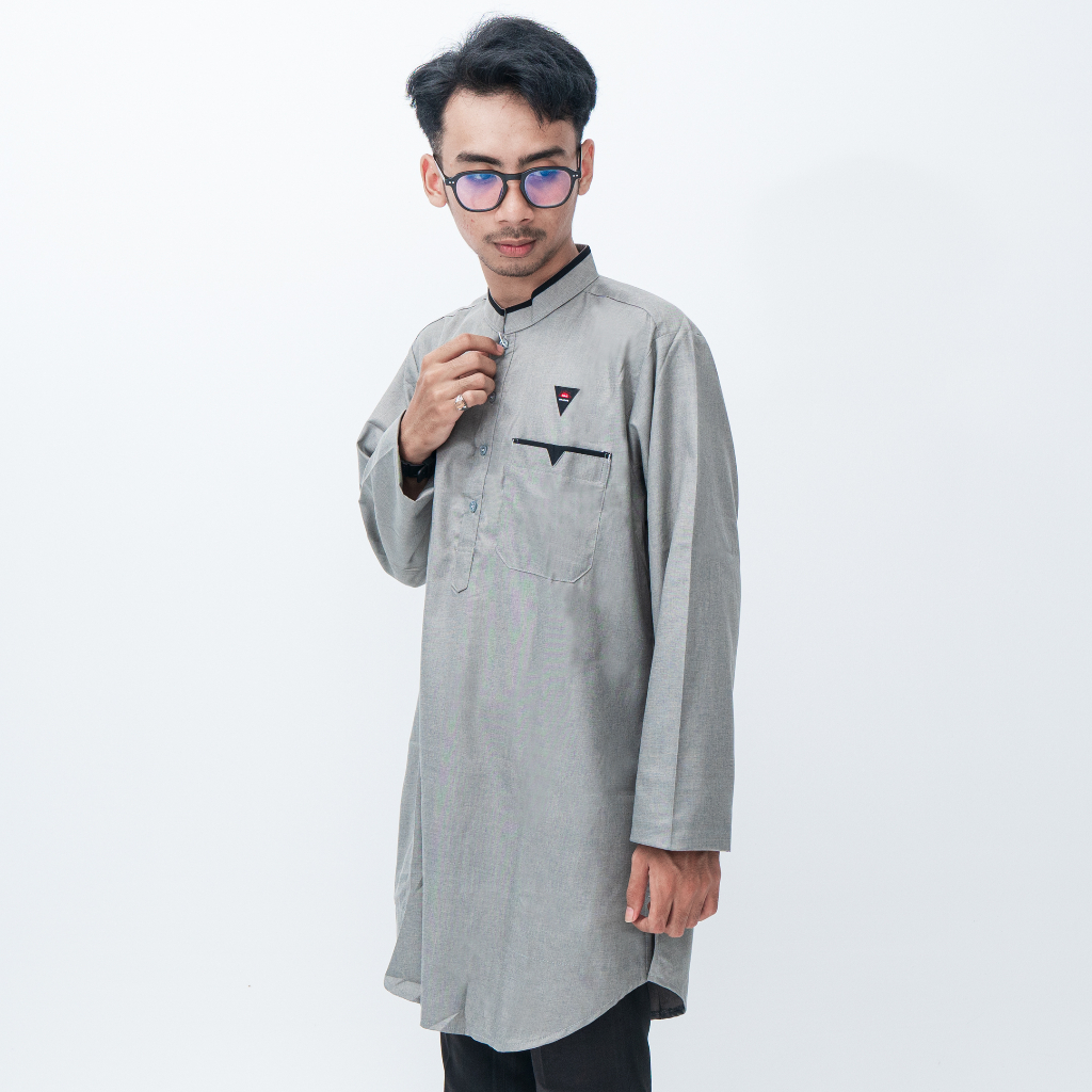 Moralist - Baju Koko Laki Laki Baju Qurta Pakistan Lengan Panjang Premium Toyobo Hasgradini