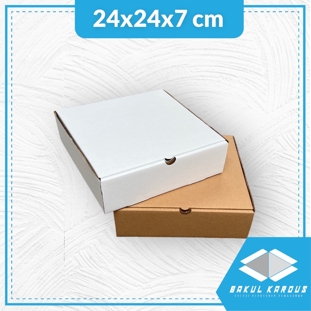 

kardus 24x24x7 cm parsel | hampers | box | karton | kardus polos | kardus jadi | online shop | souvenir | custom