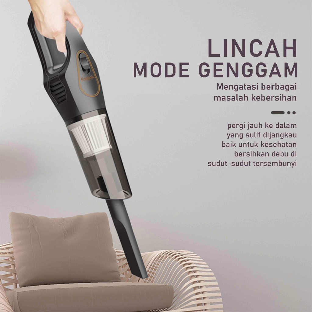 Kadonio penyedot debu Wireless pembersih debu genggam rumah tangga penghisap debu portabel Pengumpul Debu Kekuatan handheld vacuum cleaner