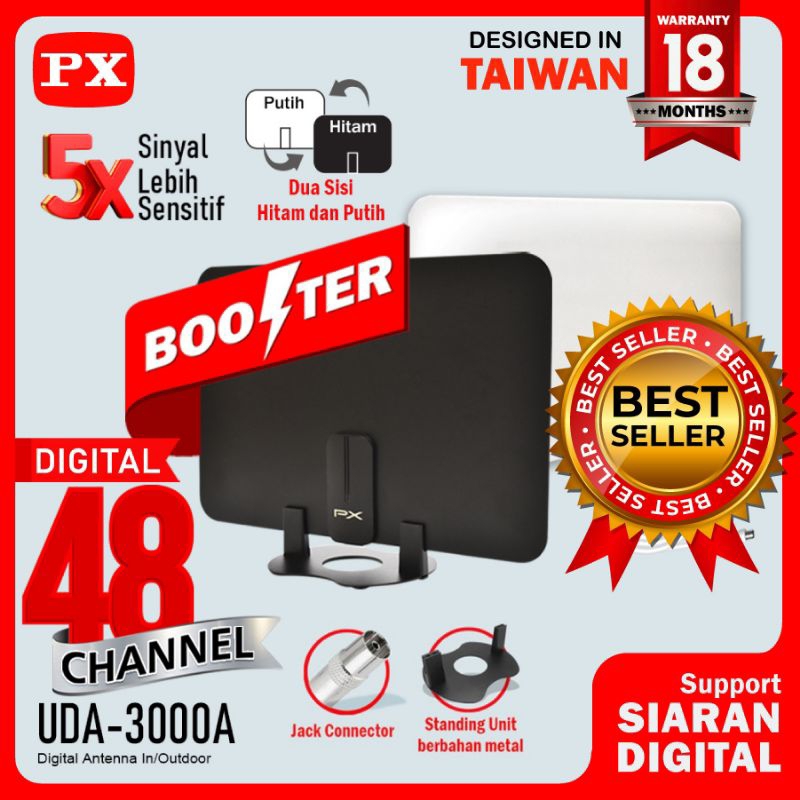 ANTENA TV DIGITAL  PX UDA-3000A UNTUK OUTDOOR DAN INDOOR