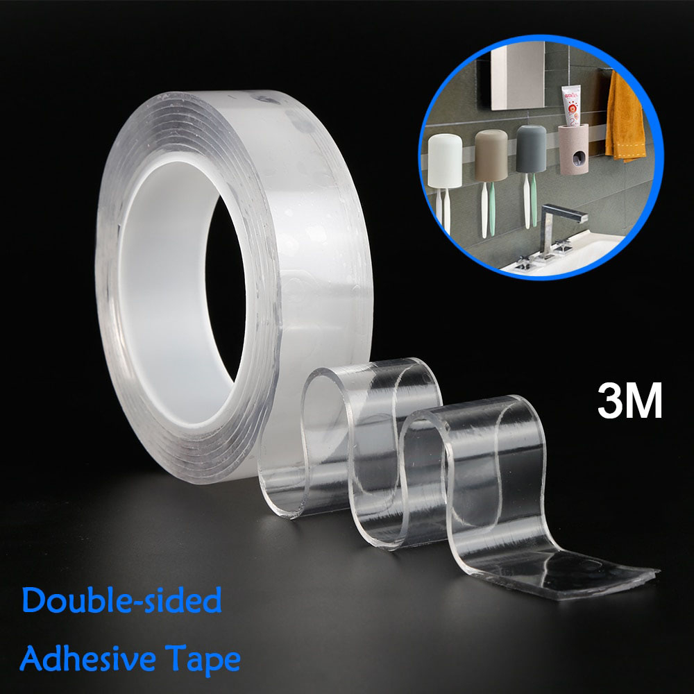 

SzGlue Double Tape Perekat No Trace Washable Sticker 300 x 3 cm - J007 - Transparent