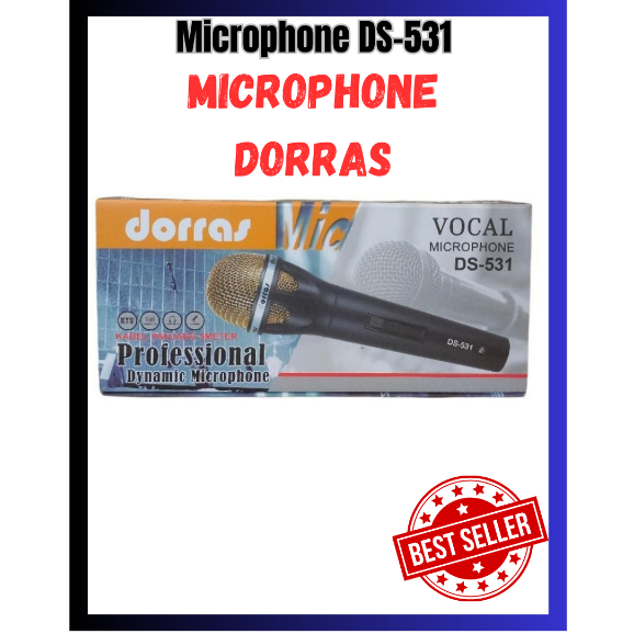 Microphone Kabel Profesional Dorras DS-531 Microphone Karaoke Berkualitas