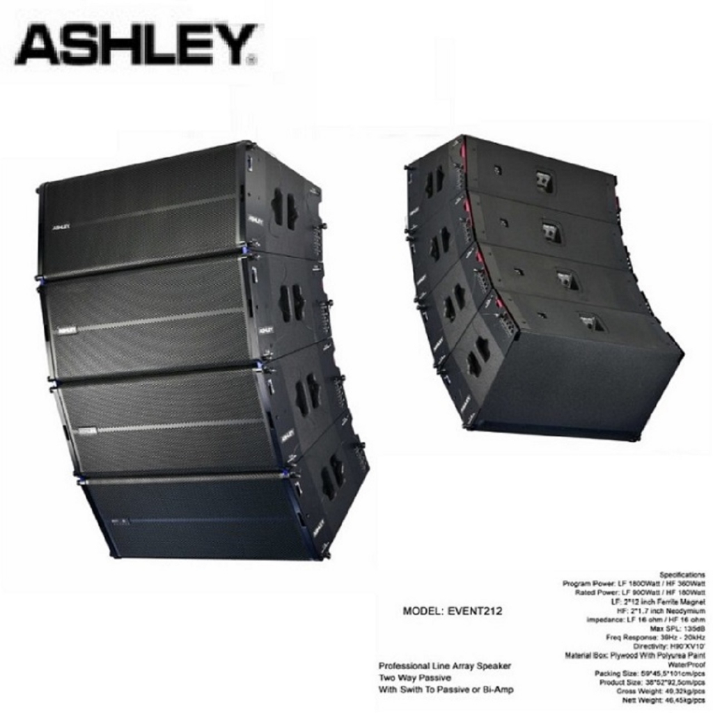 Speaker Linne Array 12inch Pasif Ashley Event 212 1pcs Original