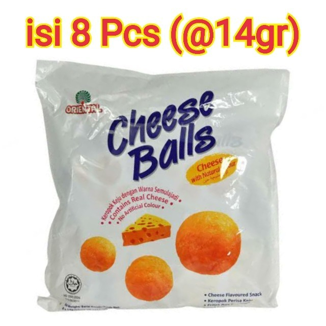 Oriental Cheese Balls Snack Import 1 pack isi 8 bungkus 14gram