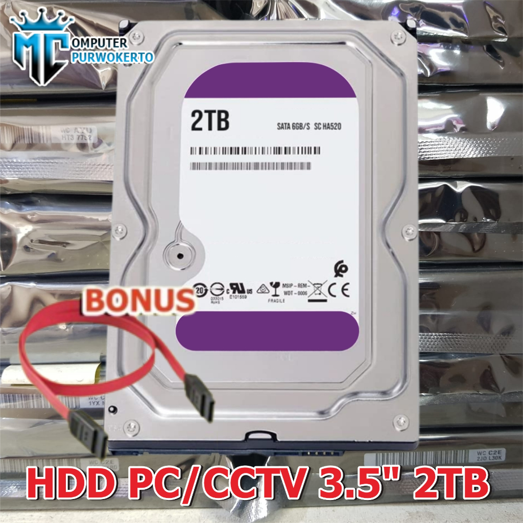 Hardisk PC 2TB / 3TB haddisk hdd internal bisa untuk cctv 2tb 3tb garansi