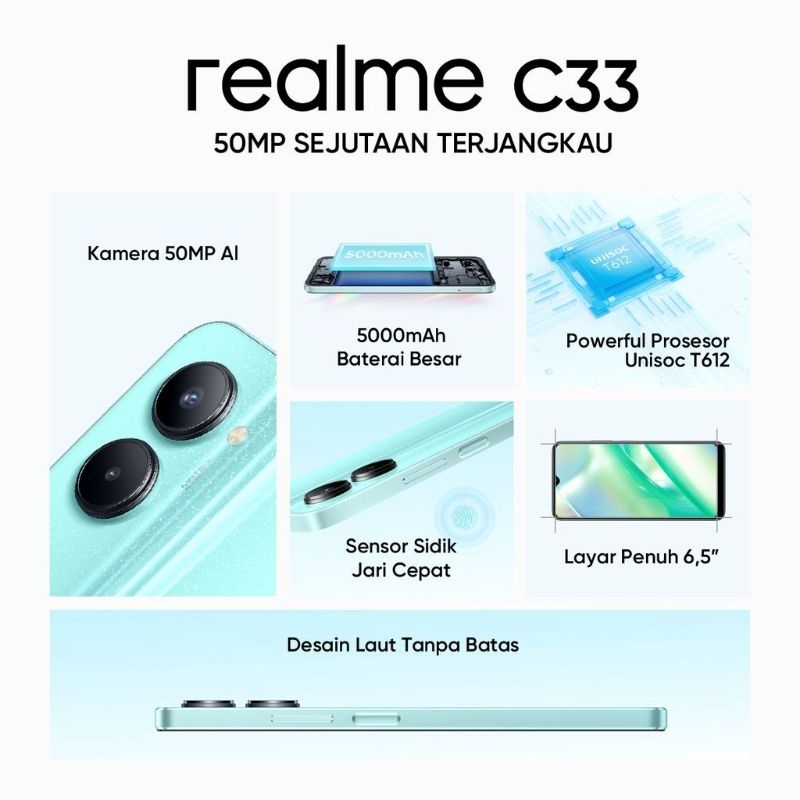 TERMURAH Realme C33 Ram 4+128GB