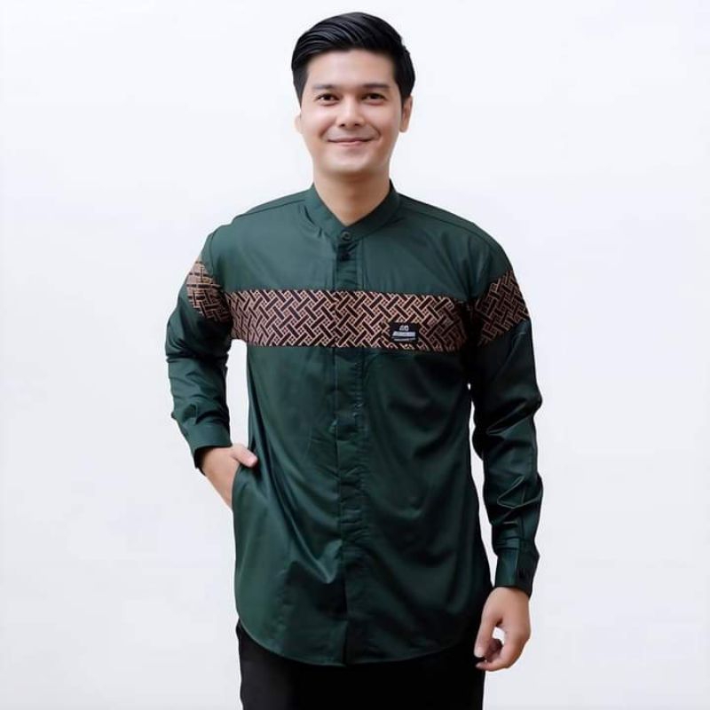 Baju Koko kurta pria dewasa  Koko muslim 2023 Koko Pakistan. kekinian lengan 3/4