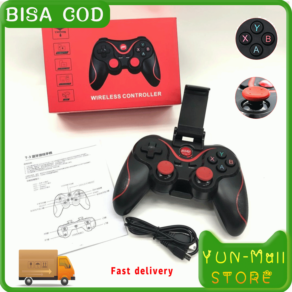 YUN Mall  X3 Gamepad Joystick Bluetooth Plus Holder HP - X3 Wireless Controller HOPL