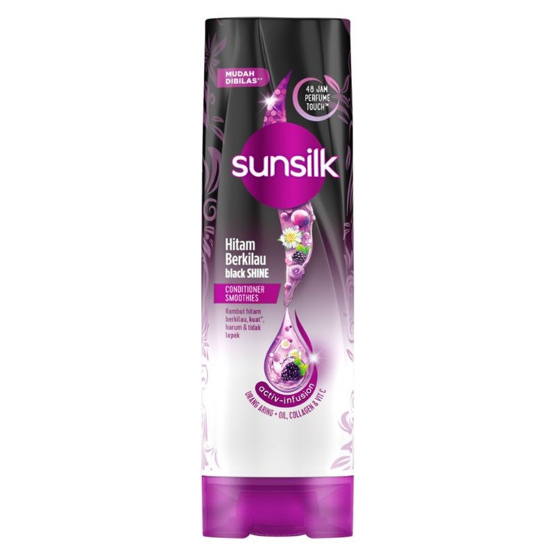Sunsilk Conditioner Hitam Berkilau Black Shine 160ml