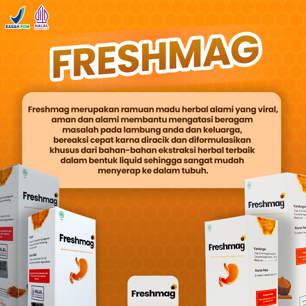 FRESHMAG 100% ORIGINAL OFFICIAL | Madu Asam Lambung Asli Obat Herbal Freshmaag Fresh Mag Fresh Maag Freshmag