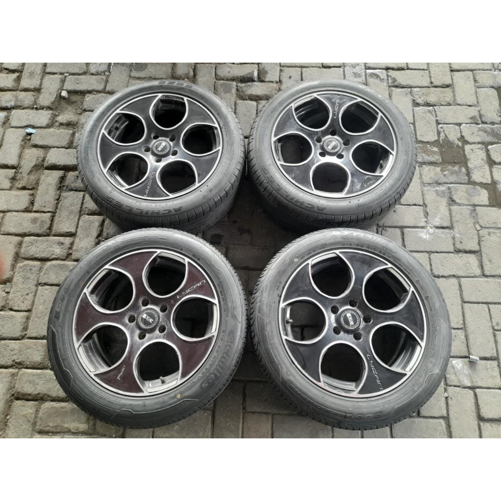velg second xxr ring 17 pcd 5x114 & ban achilles 215/55 cocok hrv, crv, xtrail, rush, terios, xpande