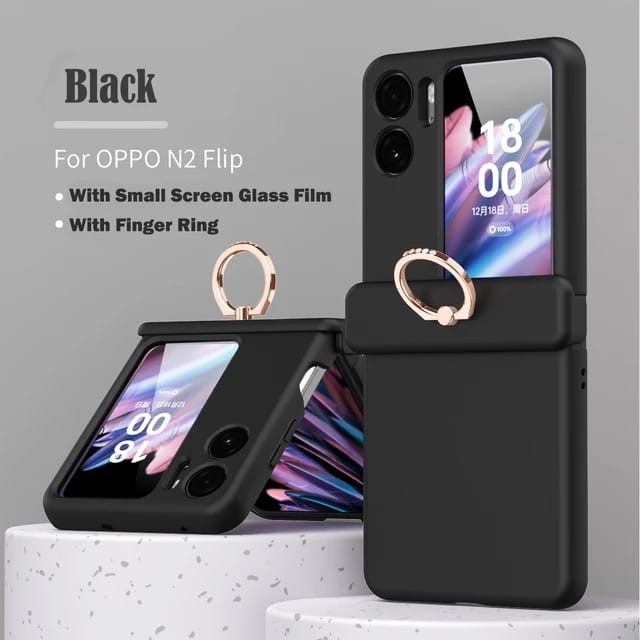 Case OPPO FIND N2 FLIP Magnetic Hinge Protect With Ring &amp; Cover Screen