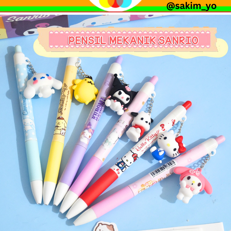 

PENSIL MEKANIK SANRIO GANTUNG PENSIL MEKANIK LUCU PENSIL CETEK ALAT TULIS SEKOLAH PENSIL UNIK @sakimyo