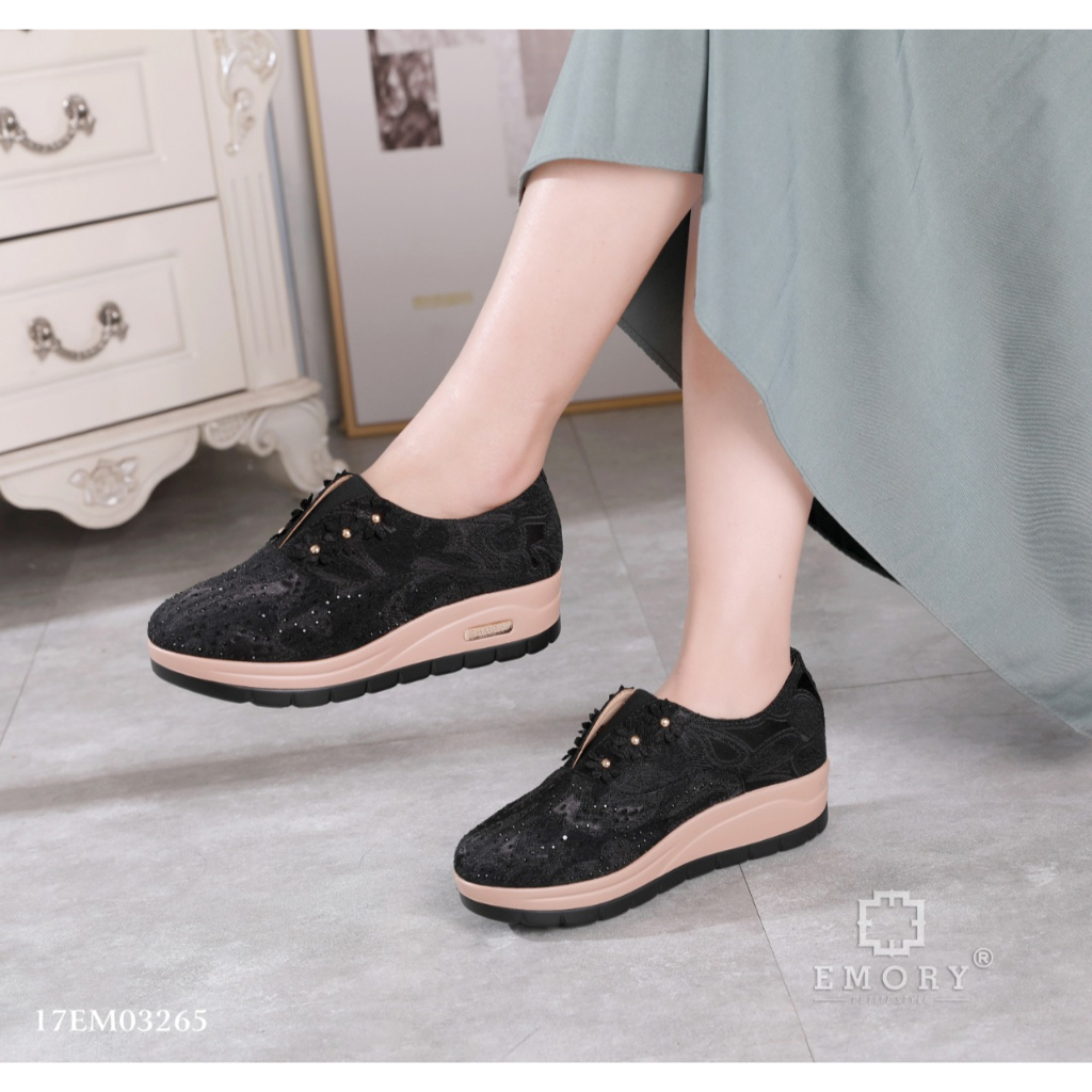 SV - EMORY Zarinna Sepatu Wedges Wanita 17EMO3265