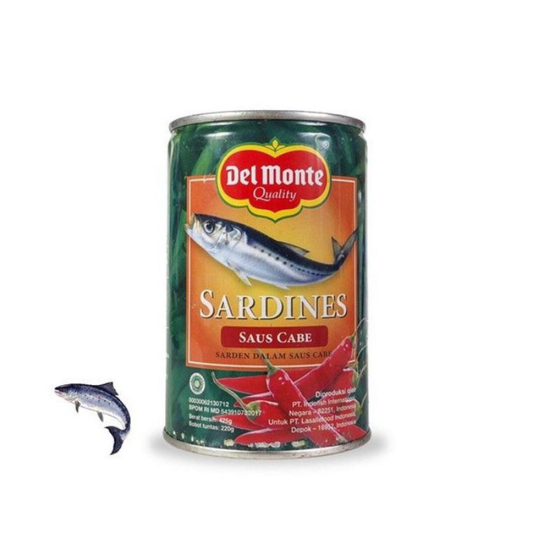 

DEL MONTE SARDEN SAUS CABE 425gr