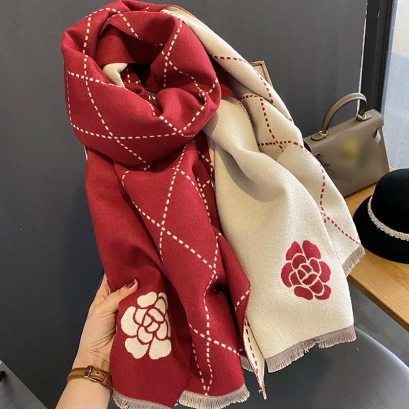 Syal &quot;Jojo&quot; 65 x 180 Anggun motif yang mewah Bahan High Grade Cashmere Immitation