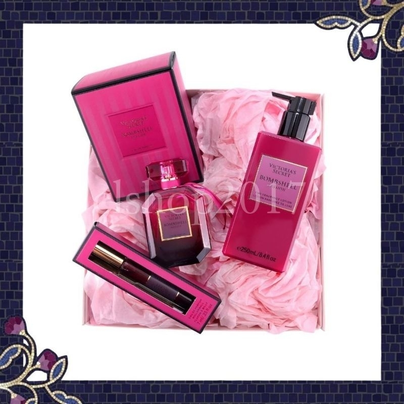 VICTORIA'S SECRET VS BOMBSHELL PASSION FLORAL SPARKLING CASSIS QUEEN PEONY FUCHSIA ROSE SERIES FULLSIZE TRAVELSIZE ROLLERBALL BODY LOTION MIST EAU DE PARFUM EDP