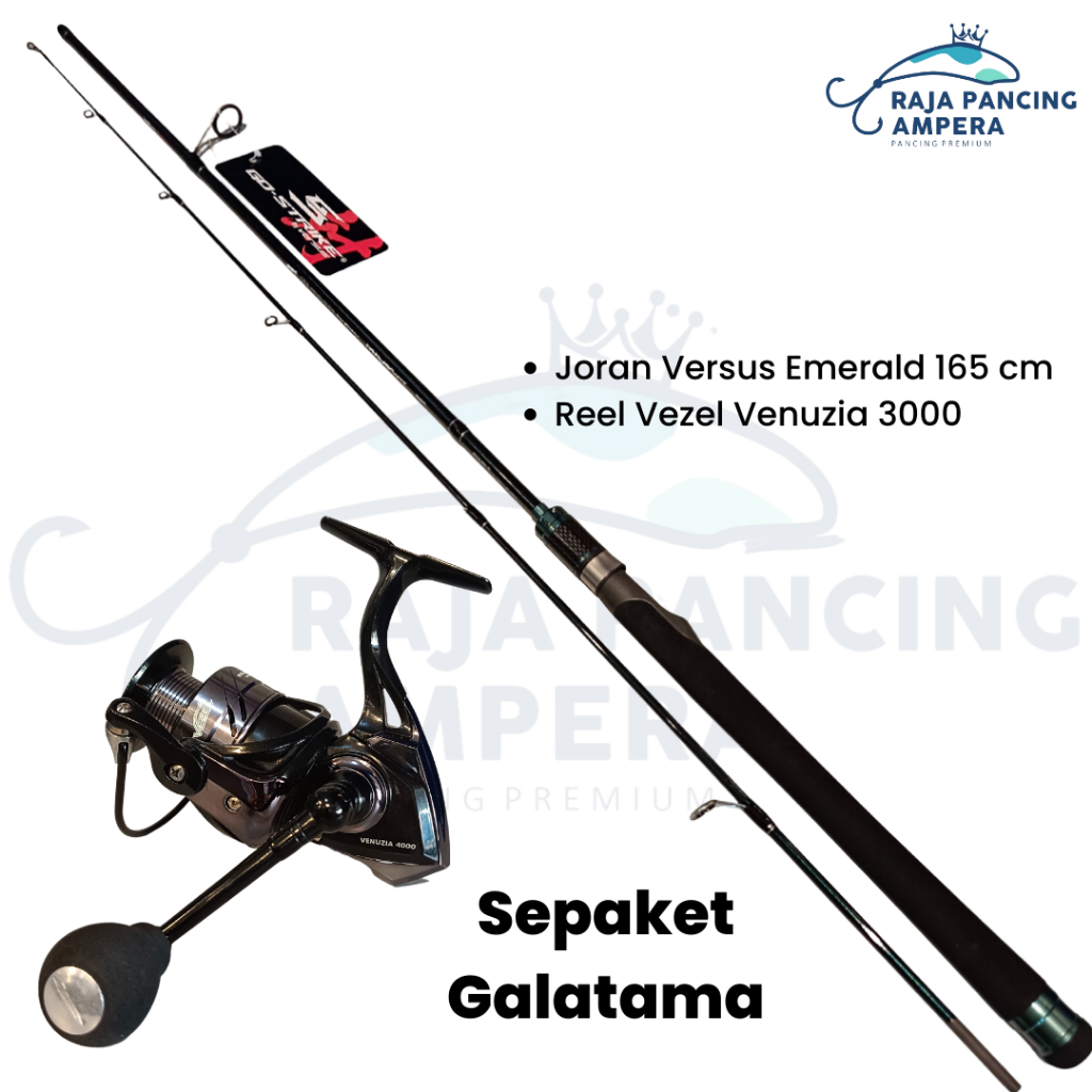 Sepaket Galatama Lele Patin (Reel & Joran) Satu Set Alat Pancing Murah