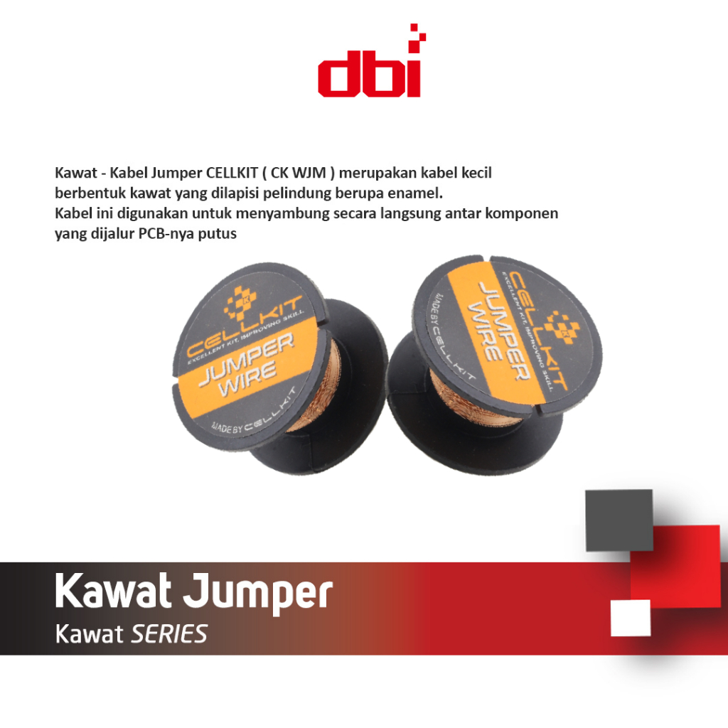 Kawat - Kabel Jumper Enamel CELLKIT 0,1mm