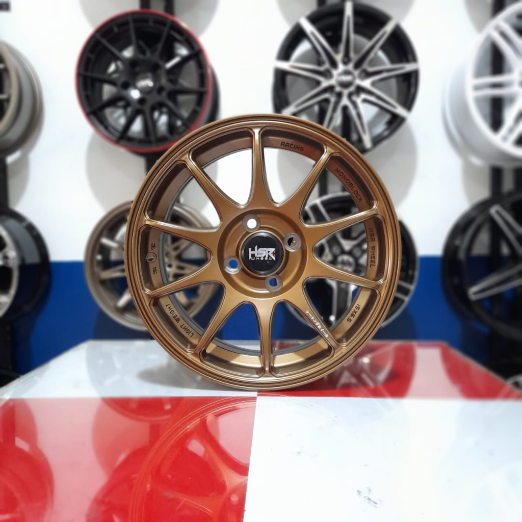 VELG MOBIL TERKEREN RING 15 PELEK RACING LOOK WARNA BRONZE