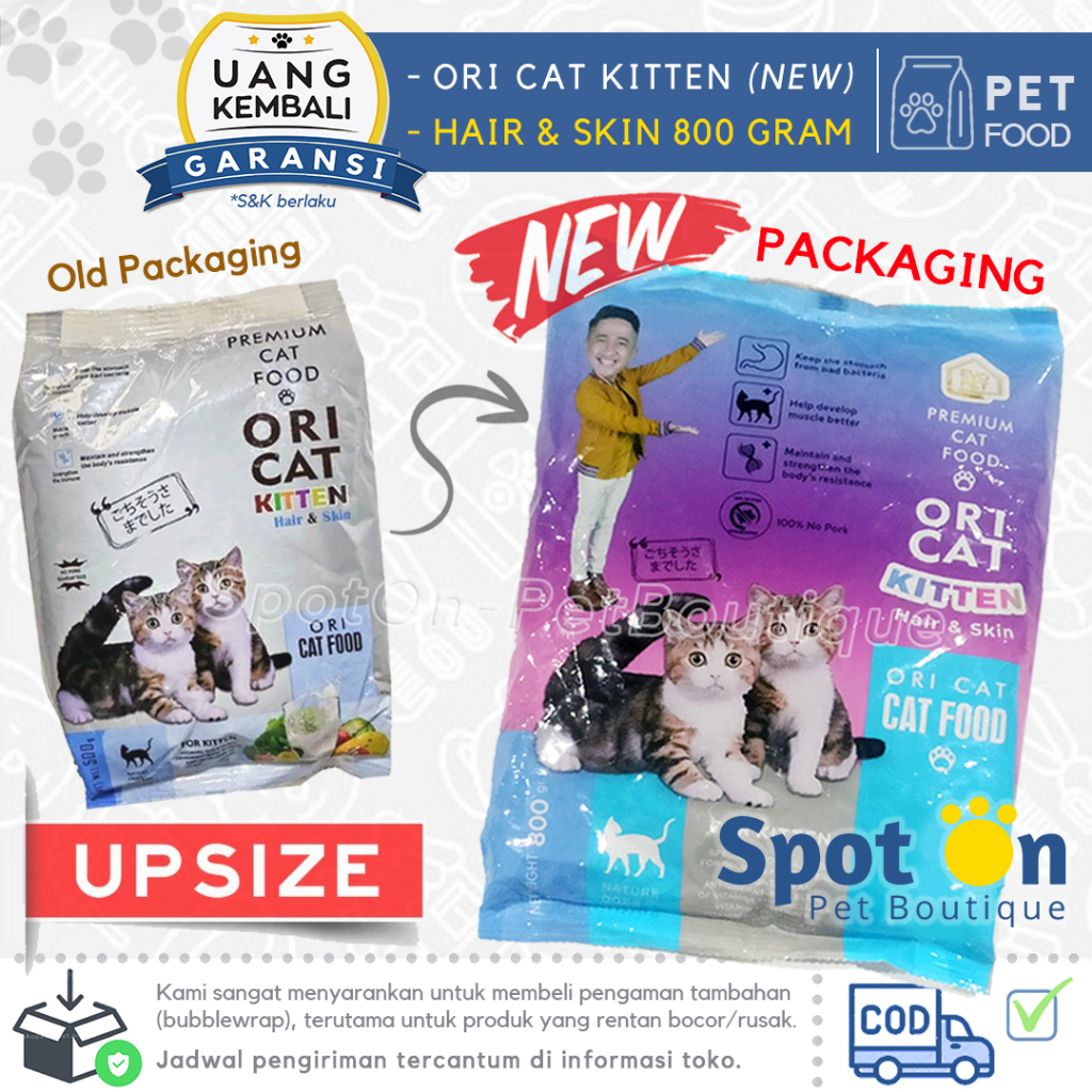 *NEW* ORI Cat Kitten 800gr Freshpack | Makanan Anak Kucing Kering Murah | OriCat Kitten 500 gr