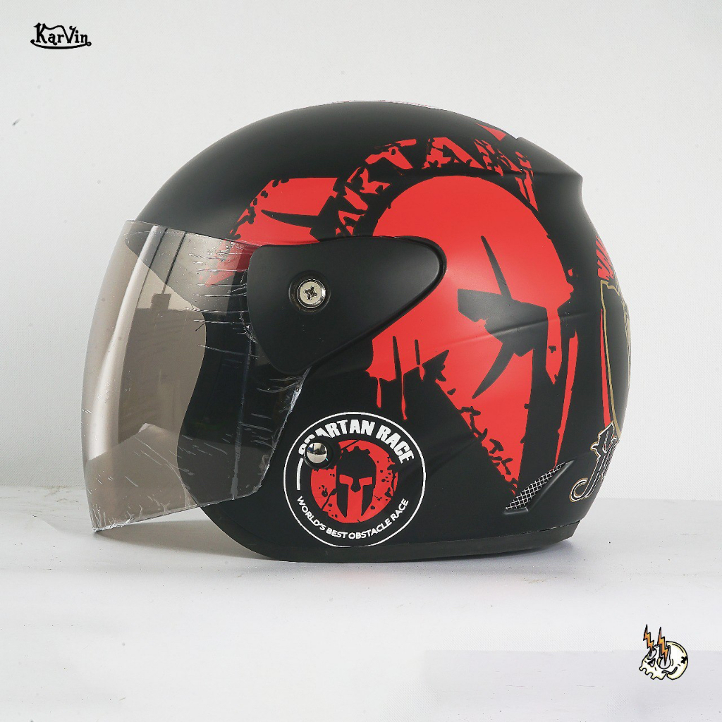 HELM HALF FACE EVO MOTIF SPARTAN