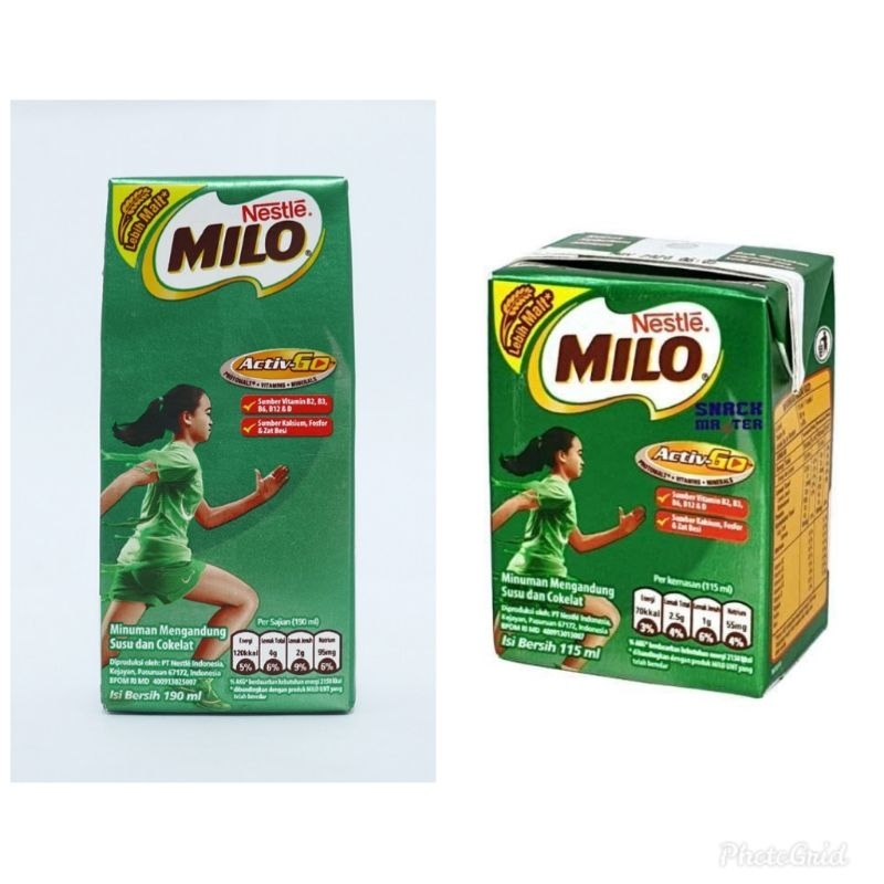 

Milo Cair Kotak 110ml & 180ml