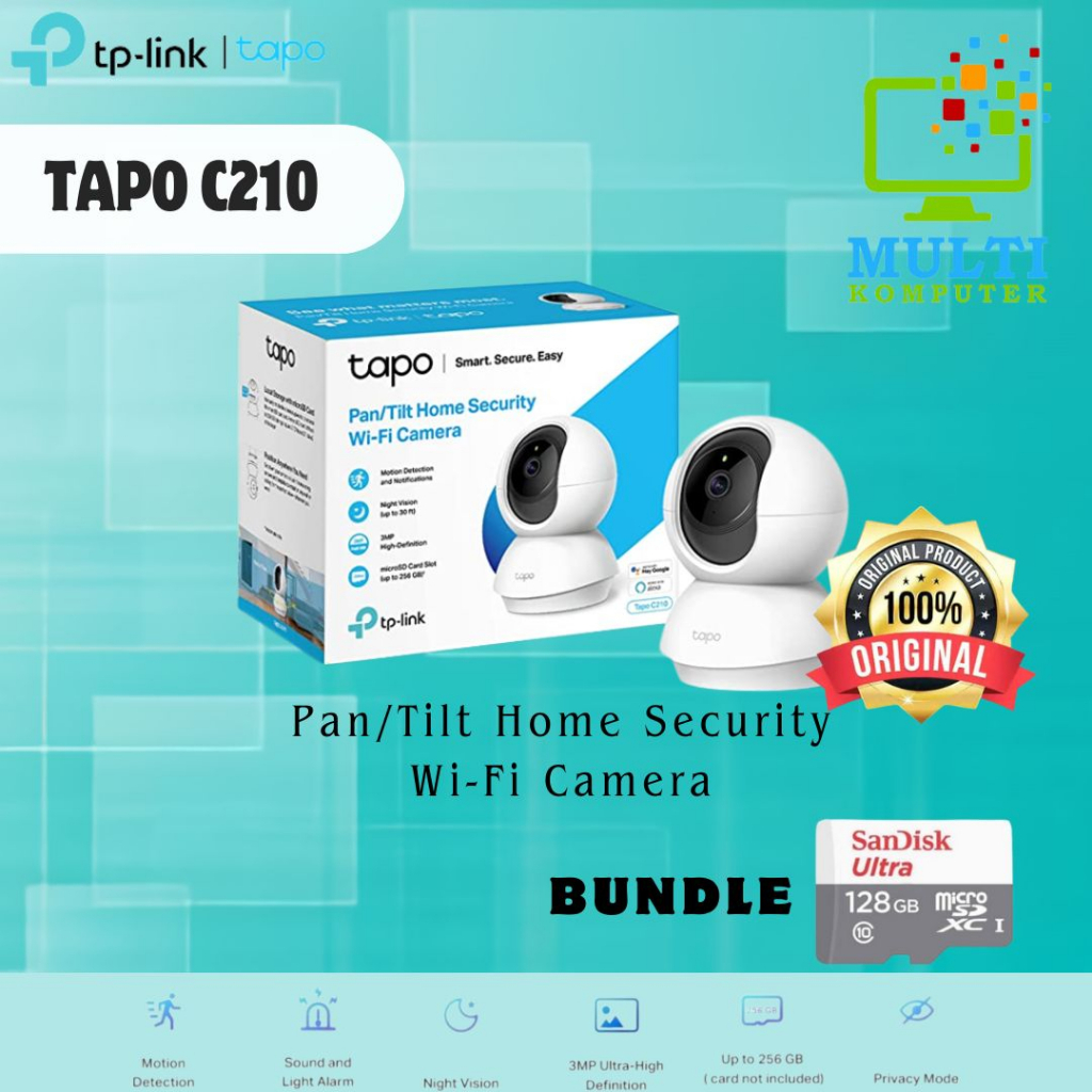 Tapo C210 Pan/Tilt Home Security Wi-Fi Camera - Tp Link C 210